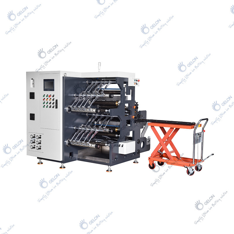 750mm Width Roll to Roll Automatic Slitting Machine For 18650 21700 Battery