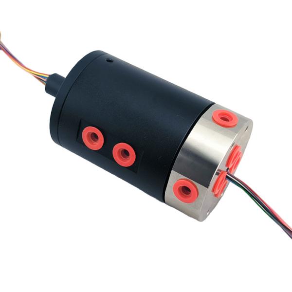 Quality 4-Input 4-Output Gas Electric Integrated Slip Ring For Automated Rotating Platforms for sale