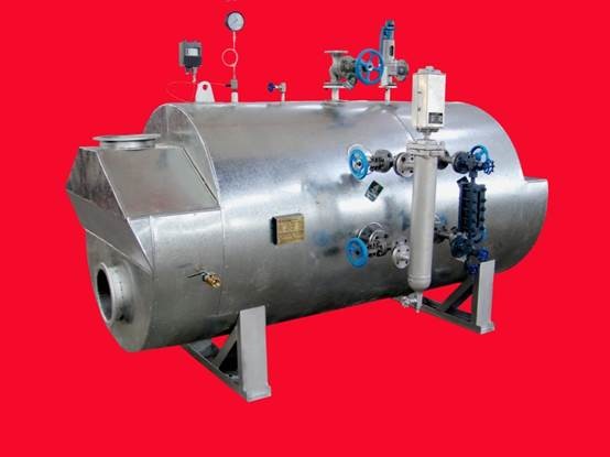 600 - 700kw Threaded Tube Waste Heat Recovery Boiler 0.8MPa Working Pressure