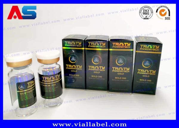 Hologram Labels Musclebuilding 10ml Vial Boxes For Peptide Customized Self