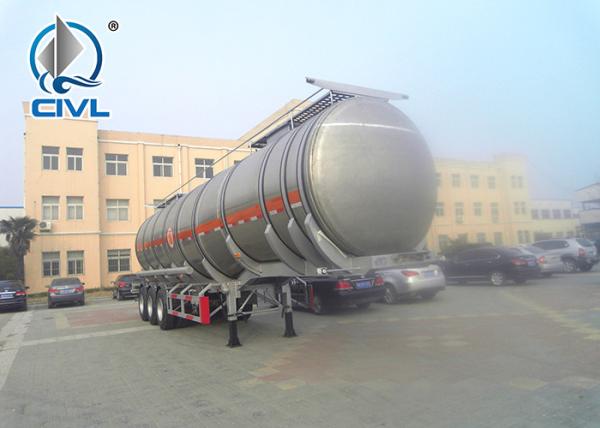 Almunium Alloy Mobile Fuel Tanks / Semi Trailer Trucks Fuel Tank Semi Trailer