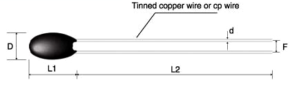 MF52 Pearl-Shaped Precision NTC Thermistor for Temperature Measurement