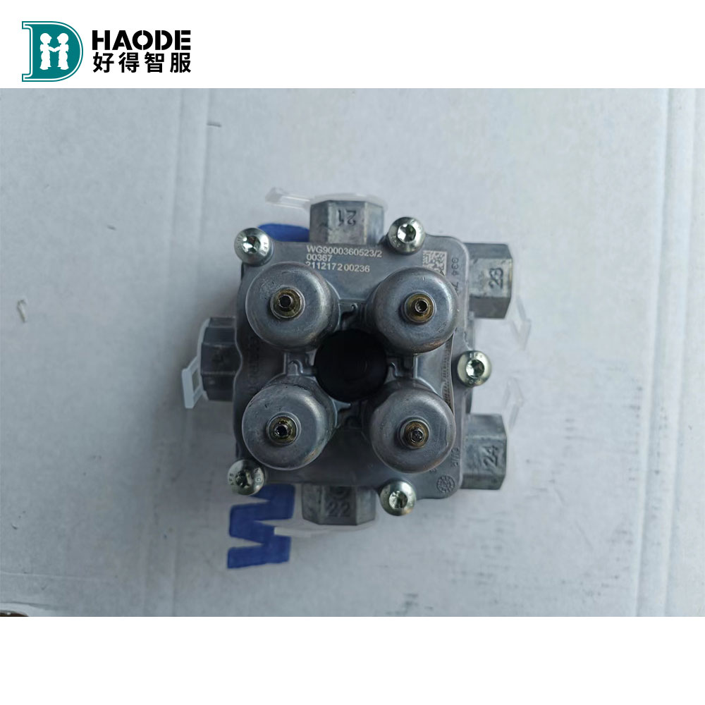 HAODE Sinotruk Howo Truck Spare Parts Four Circuit Protection Valve Wg9000360523