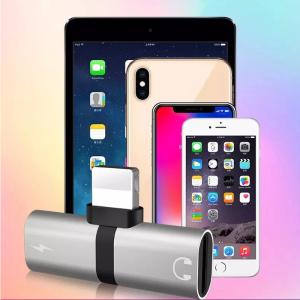 2 in 1 Dual Mini Jack Adapter Capsule Lightning Charger and Headphone Adapter