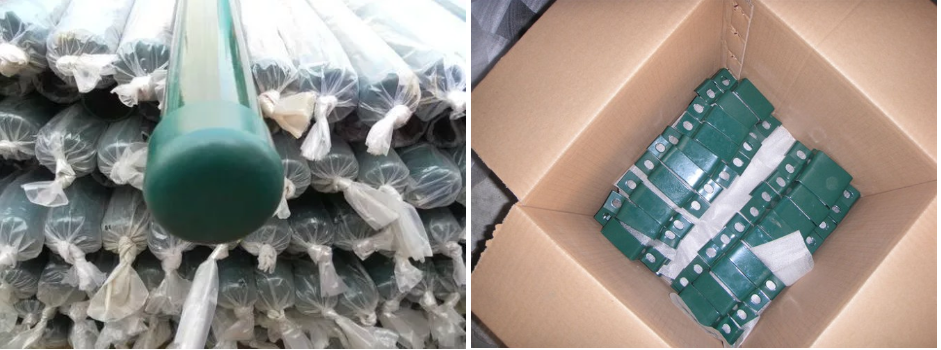 Green Black Galvanized Steel Metal Safety Perimeter Anti Climb Security Welded Mesh Fence