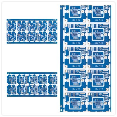 Resin Filled Hole Fast Turnaround Pcb Immersion Gold 5mil Blue Solder Mask