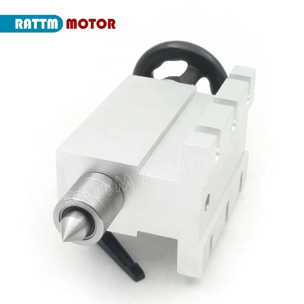 CNC 4th Axis K11 3 4 Jaw Chuck Index Dividing Head 100mm With Tailstock Lathe Part