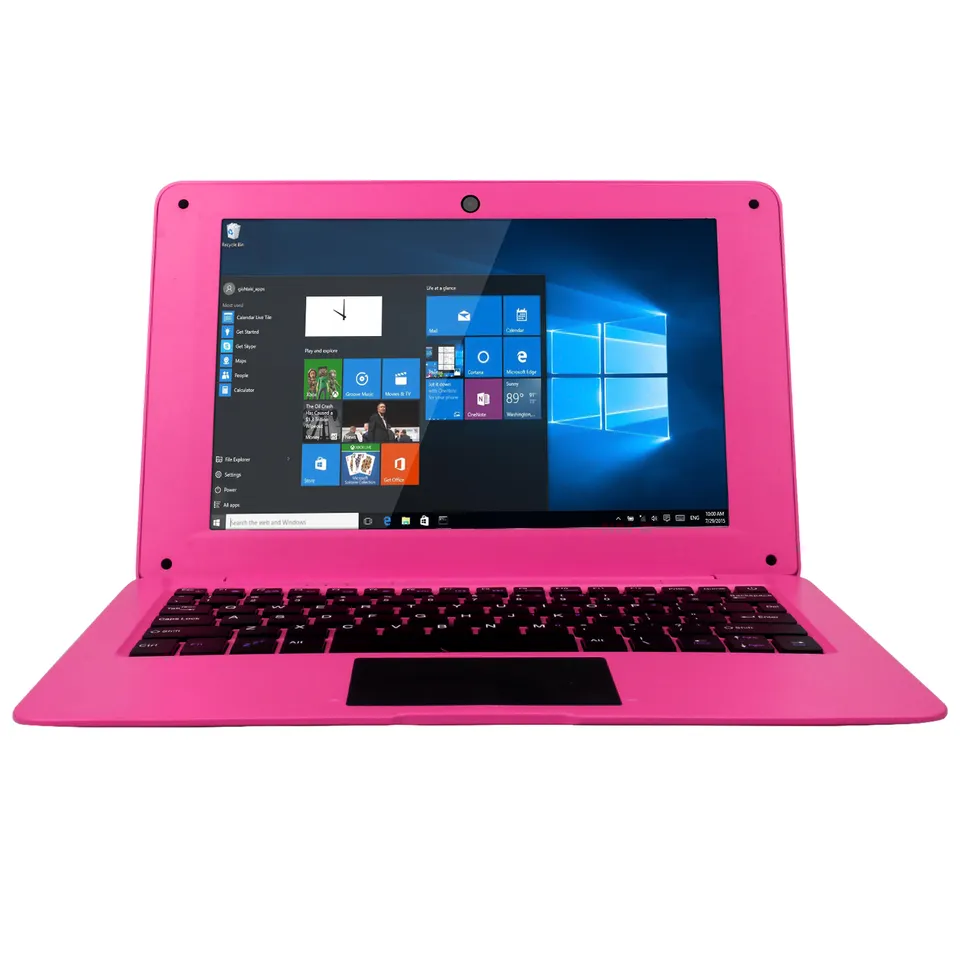10.1 Inch Mini Notebook Computer Win 10 Z8350 IPS 2G 32G WLAN Display Ratio 16 10 Pink Color