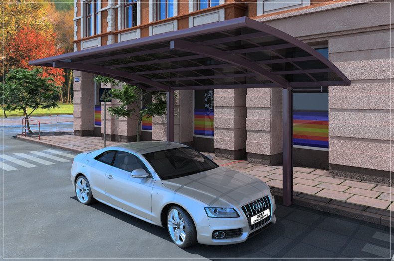 Anodized Large Aluminum Profiles Sun Canopy Awning For Car Parking