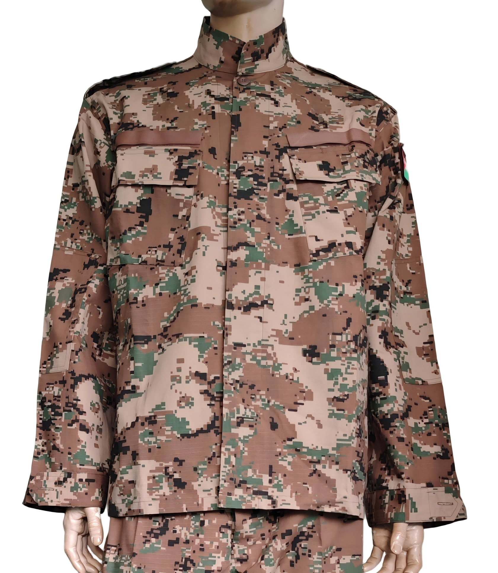 Digital Camouflage Military Training Uniform Set NC5050 Rip Stop Camouflage Tactical Fabric