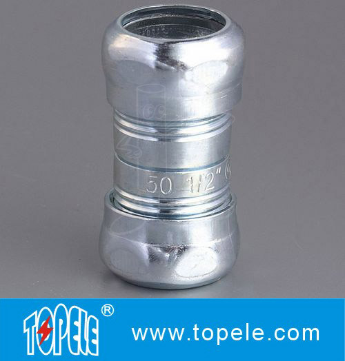 Steel Compression Couplings EMT Conduit And Fittings Male Female Pipe Fittings