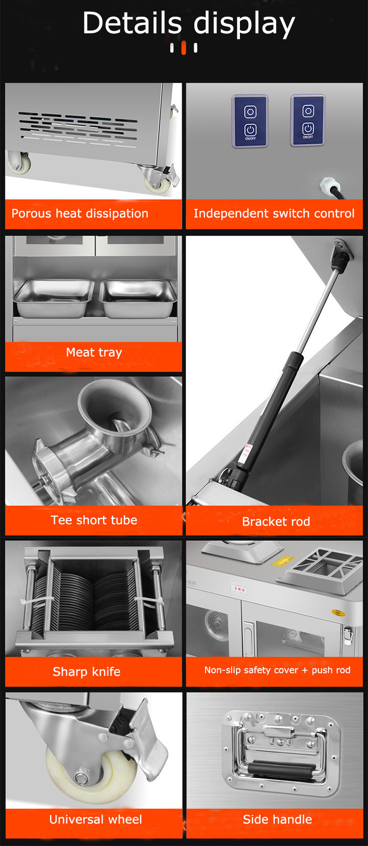 2024 Most Popular Commercial Meat Processing Equipment Large Fresh Meat Machines 450kg/h
