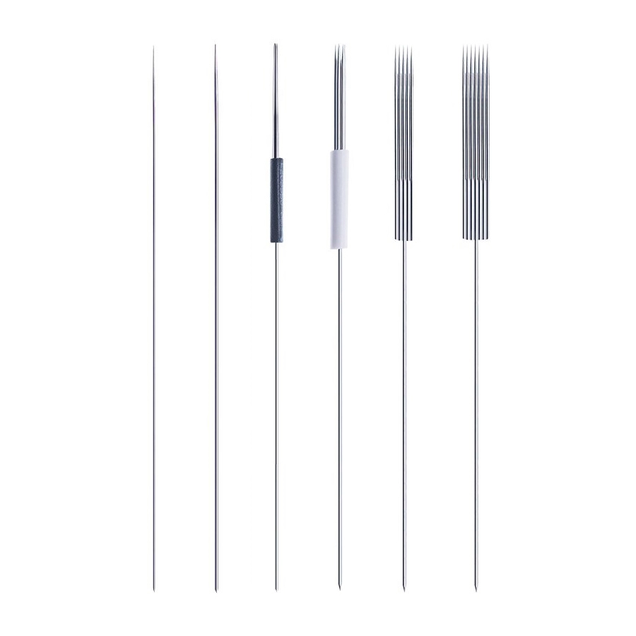 Plastic Permanent Disposable 1R Eyebrow Tattoo Makeup Needles For Tatoo Machine