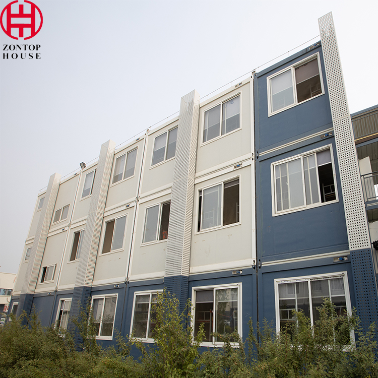 Zontop Luxury Prefabricated Modular Cheap Depot Stackable Container Houses 2 Story Prefab Home