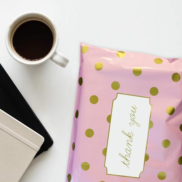 Thank You Poly Mailer Envelope Plastic Custom Mailing Shipping Bags Self Seal