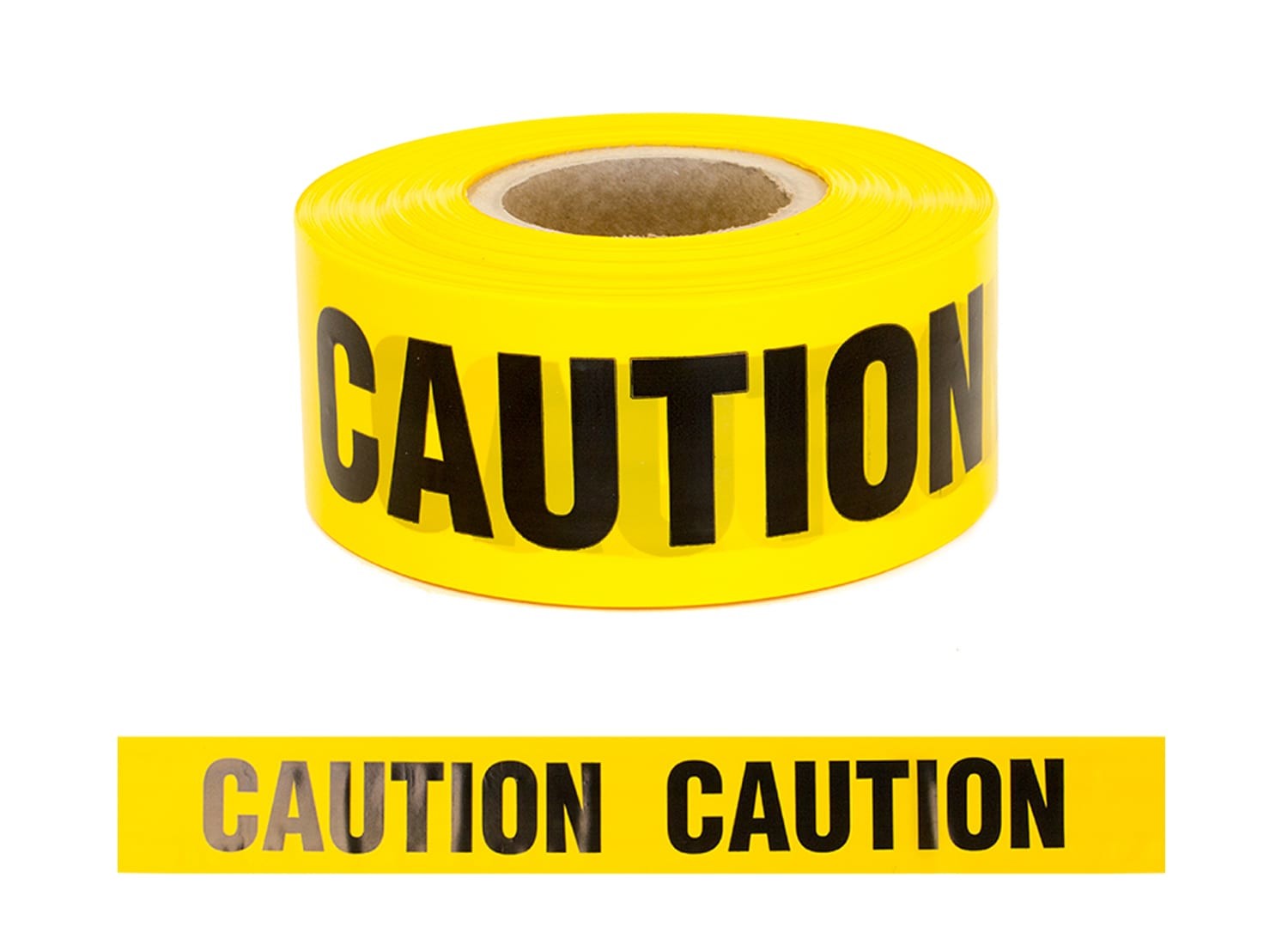 PE / PVC Safety Warning Tape For Floors Walls Danger Barricade Tape