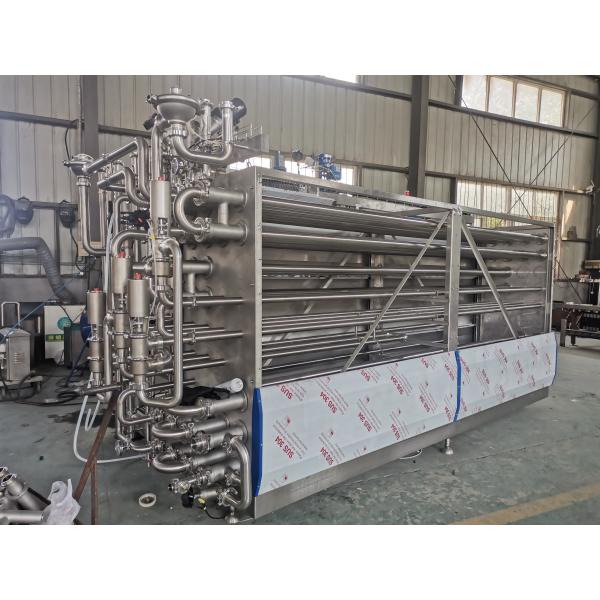Customized 500-20000L/H UHT Sterilization Machine For Food&Beverage Processing Line With PLC SUS304/316