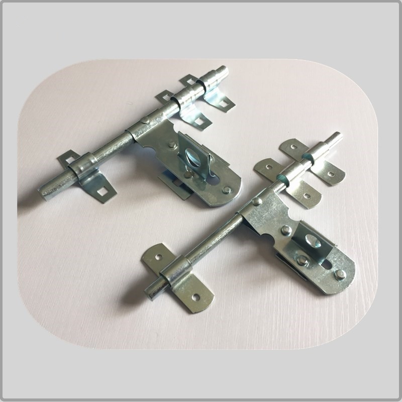 Lightweight Door Bolt Latch Bright Brass Plated 10" Lightweight