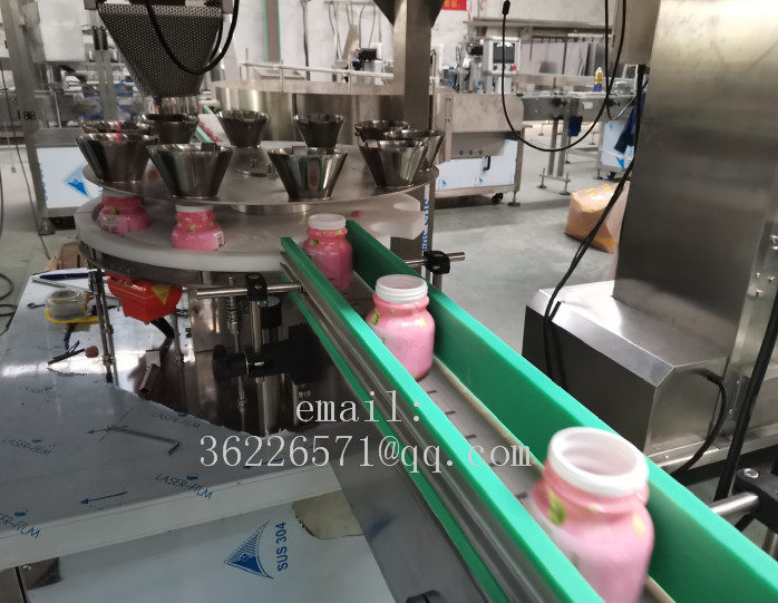 Food Standard Granule Filling Packaging Machine High Speed 1500-2000 Bottle / Hour