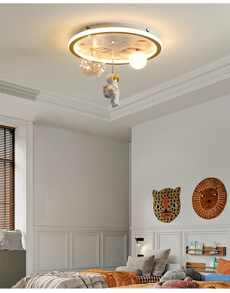 Modern Simple Ceiling Lights For Children's Room Boys Girls Designer astronaut Ceiling Light(WH-MA-293)
