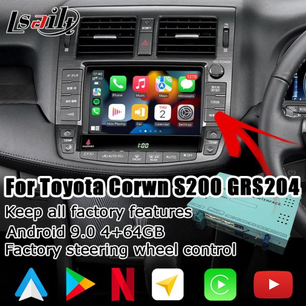 Toyota Crown Android system wireless carplay android auto upgrade S200 GRS204