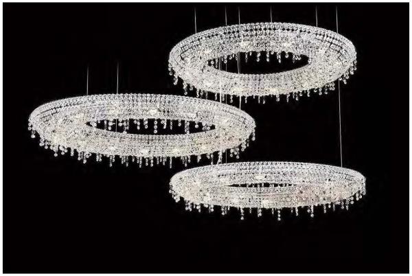 Light Luxury Creative Lobby Chandelier High End Crystal Chandeliers Hotel Lobby