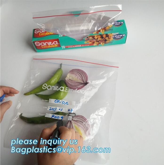 packing clear bag LDPE transparent custom printed zipper bags plastic k bag, transparent custom printed zip