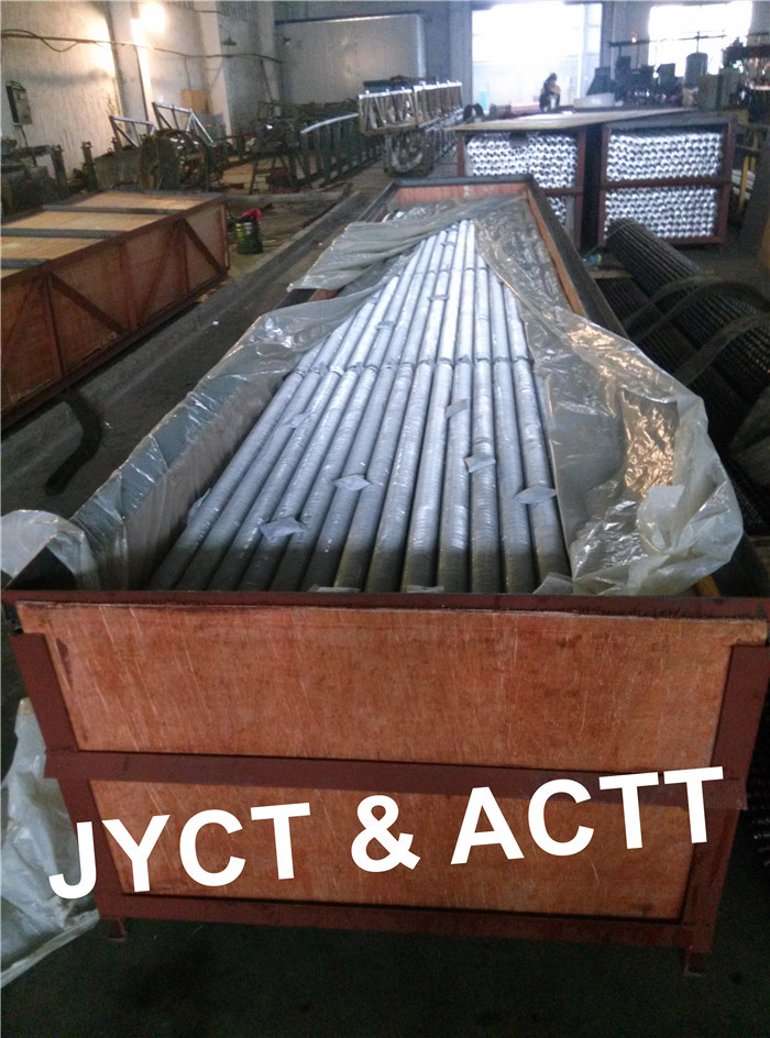Extruded Fin Tube For Heater Or Heat Exchanger Parts With 2.1-5.0mm Fin Pitch