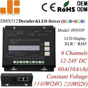 Aluminium Alloy Housing Dmx512 Master Led Controller With Standalone Dimming