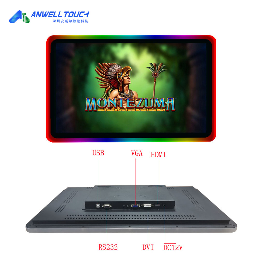 PCAP BalIy Capacitive Touch Screen Monitor 23.8 Inch Acrylic LED Light HD Monitor Gaming Touch Display
