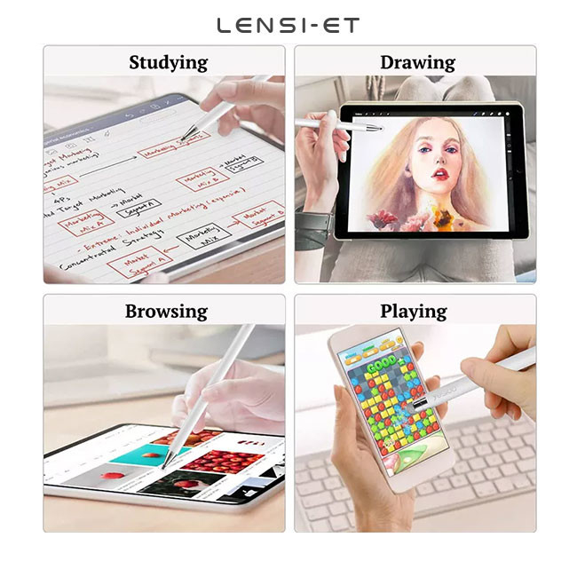 2 In 1 Passive Stylus Pen Write Universal Touchscreen Stylus