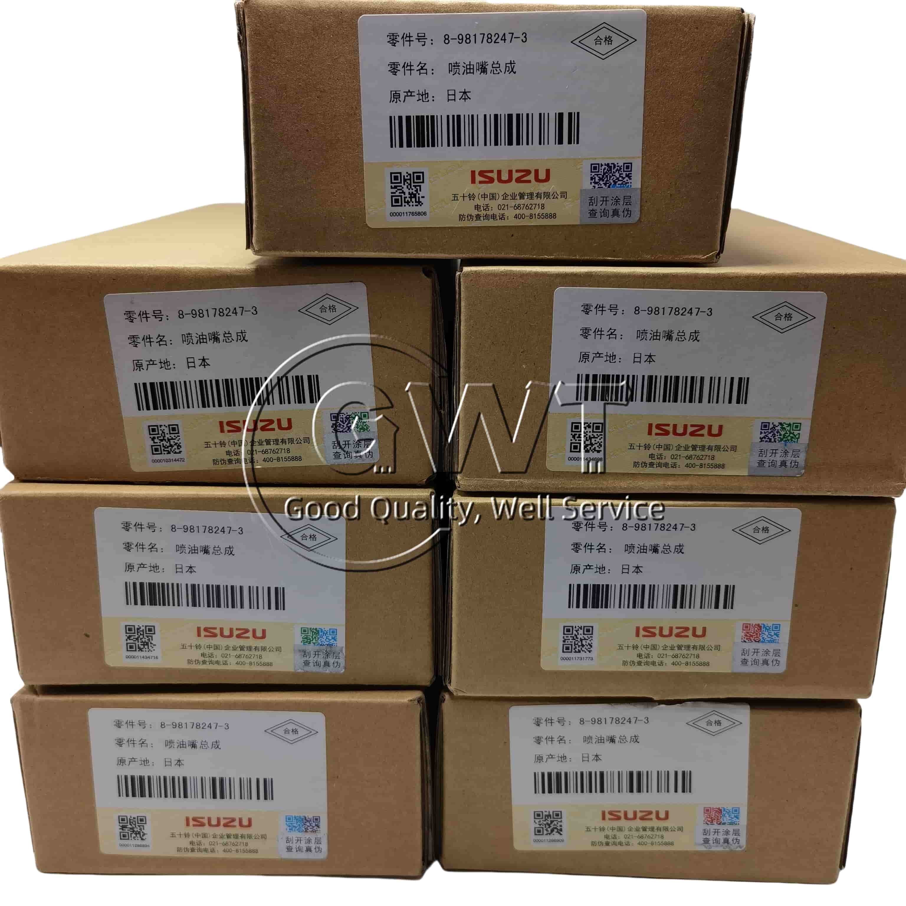 8-98178247-3 Diesel Common Rail Fuel Injectors For ISUZU