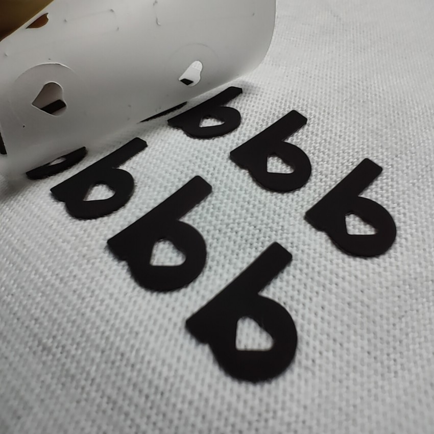 3D Embossed Heat Transfer Silicone Label Customizable 3D Raised Logo