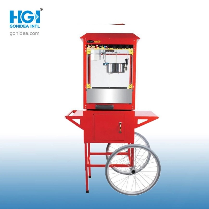 Commercial Multipurpose Electric Popcorn Maker Machine With Cart Trolley