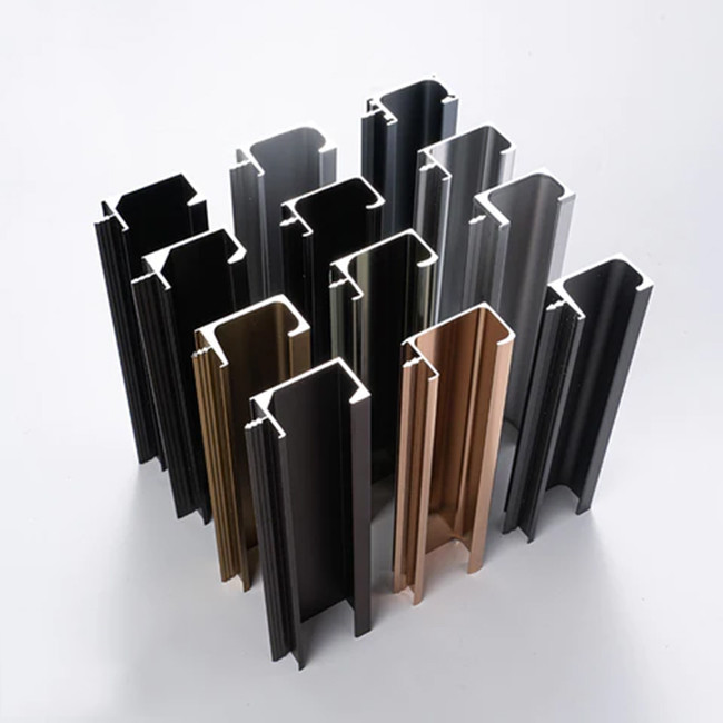 Aluminum Profile G Shaped Cabinet Handles For Kitchen Cabinet