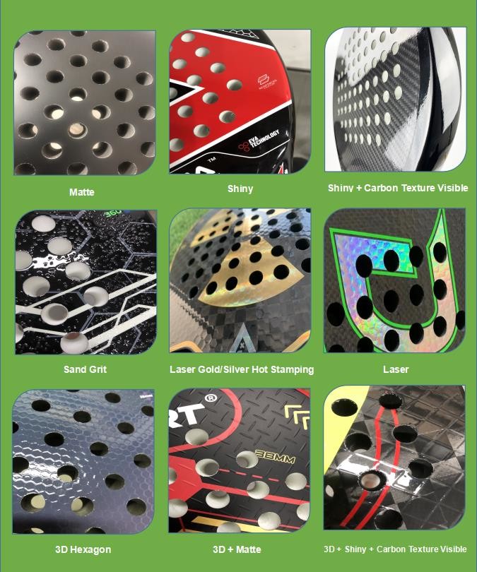 High Balance Paddle Tennis Racket Carbon Fiber Padel Racket Custom