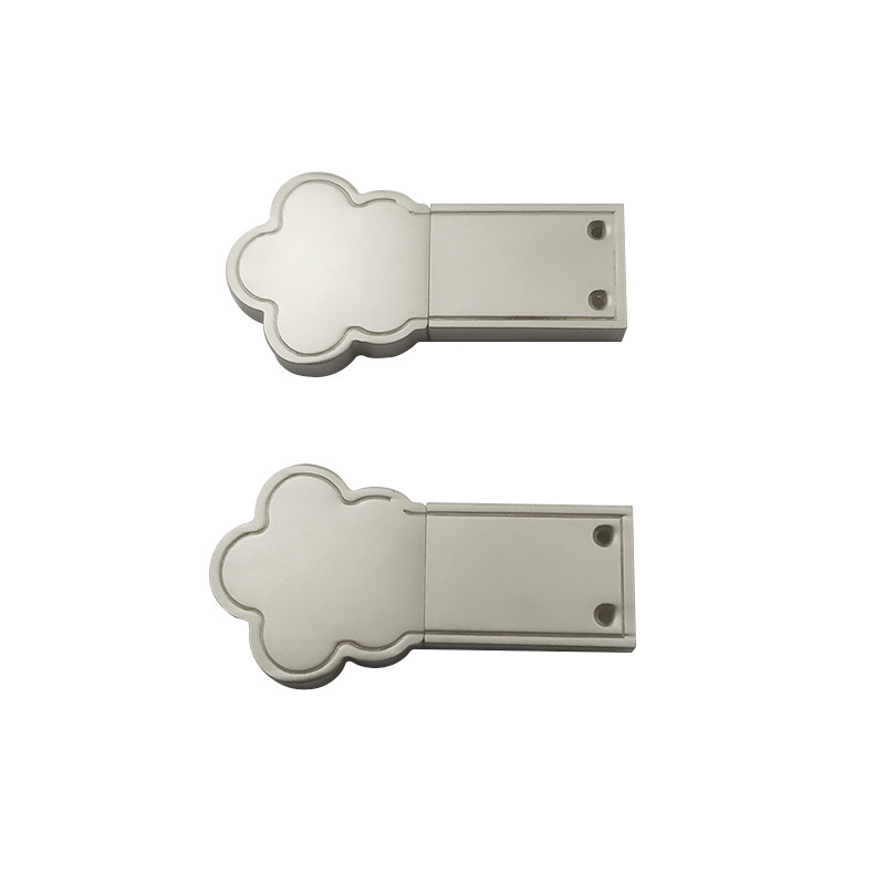 Notebook 64g 128g Metal Usb Flash Drive Flower Shaped Crystal