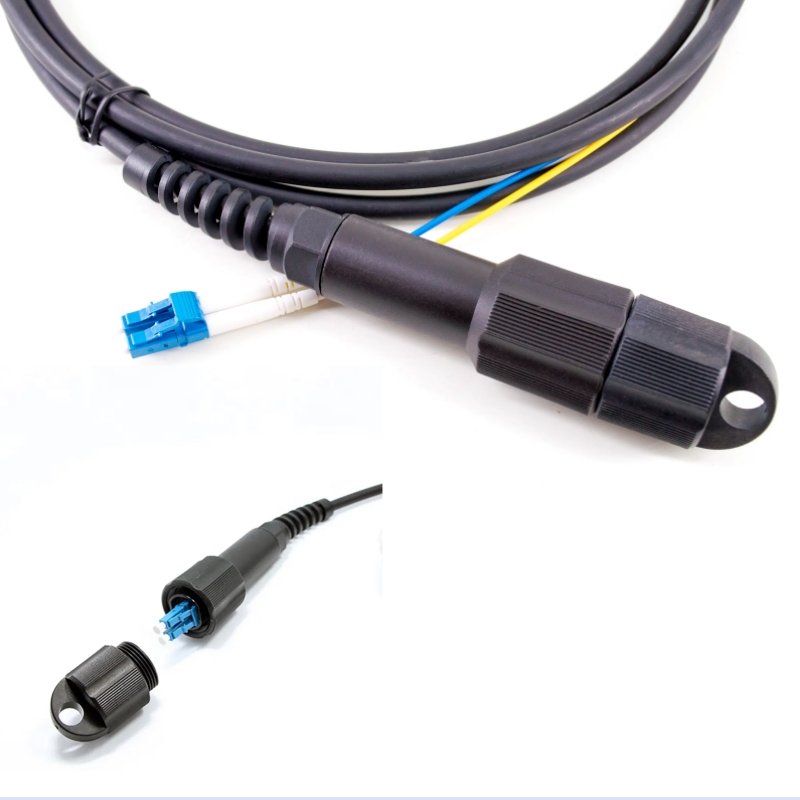 FTTH IP67 Standard Pdlc/Dlc Gyfjh G657A2 Sm 2core Outdoor Waterproof Connector -25 85