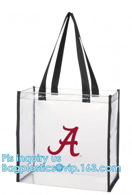 Bulk handle pvc cosmetic bags pvc mini cosmetic bag clear pvc bag, pvc tube handle bag with button closure, PVC Handle B