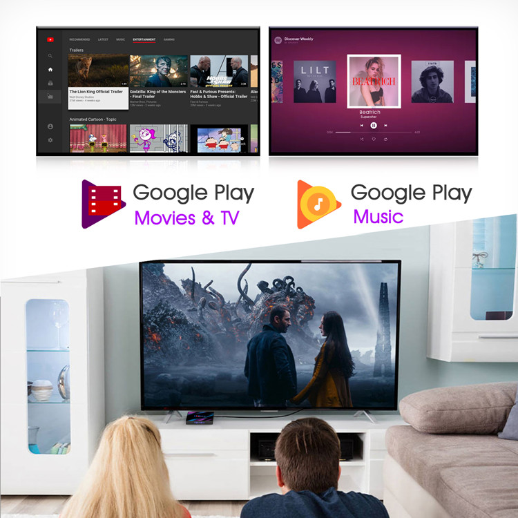 high quality H96 Max 3318 Smart TV Box Android 9.0 TV Box RK3318 Quad-Core WIFI 3D H.265 4K Set Top Box
