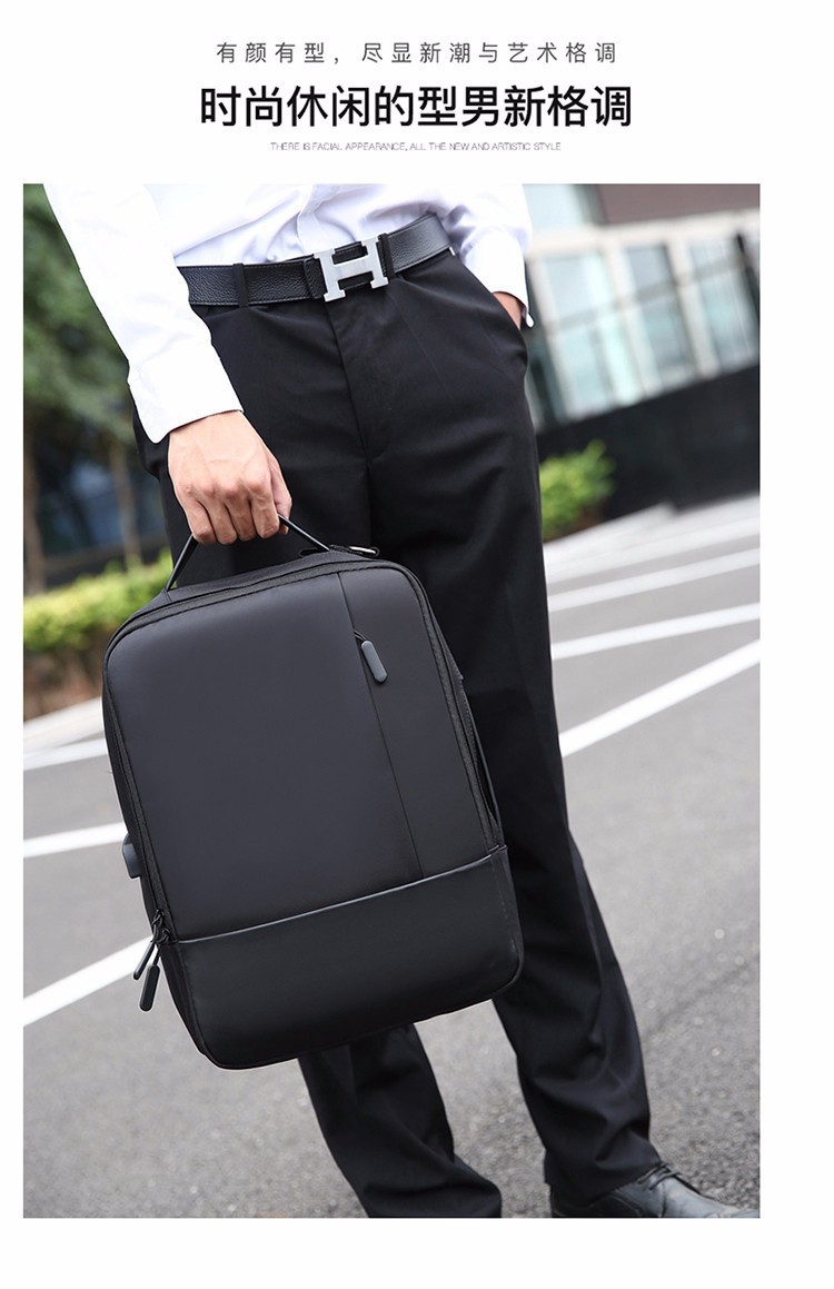 Custom wholesale travel mochilas crossbody USB laptop backpack unisex waterproof 15.6'' convertible backpack shoulder ba
