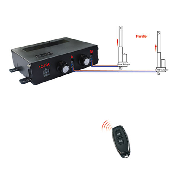 Two Linear Actuator Controllers Remote Control Speed Adjustable 433.92MHz