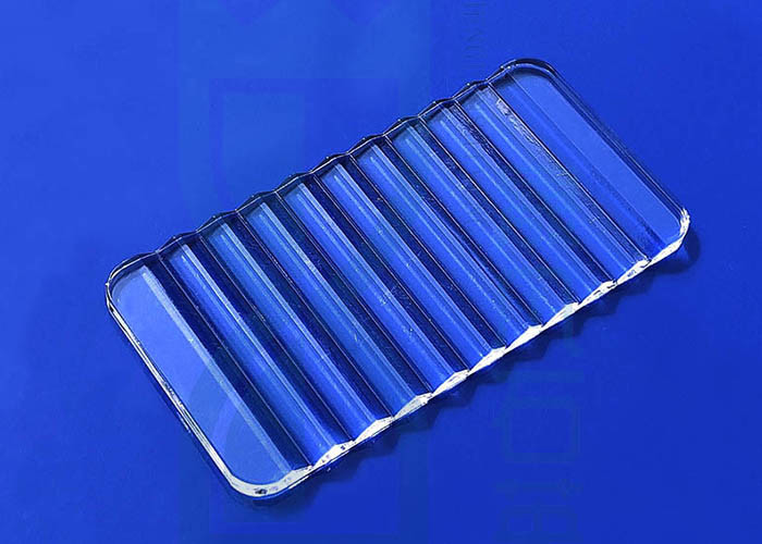 Acid Resistance Custom Transparent Fused Silica Plate With 1mm Holes