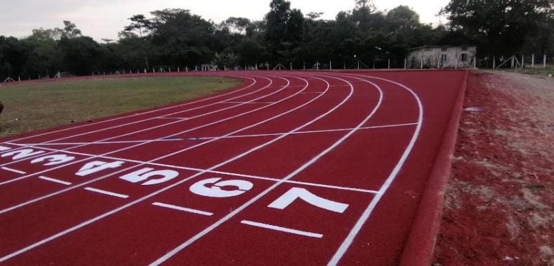 Low Maintenance Rubber Athletic Running Tracks For Fitness Centers