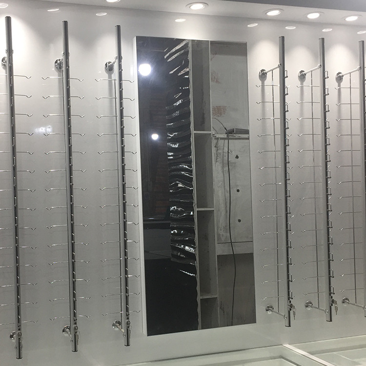 Retail Glass Metal Eyeglasses Display Cabinet For Optical Store