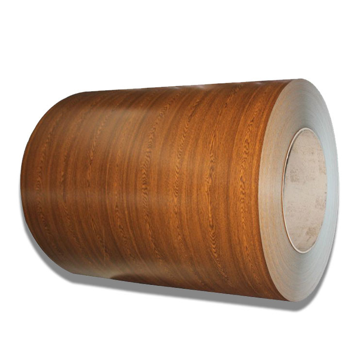 Wood Grain PPGI Steel Printech Color Coated Coil 1mm Marble Grain Surface