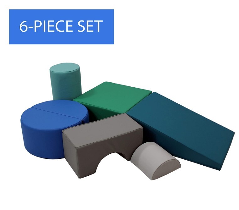 Softscape Playtime And Climb Multipurpose Soft Foam Playset With Foldable Seat For Infants And Toddlers Crawling, Climb