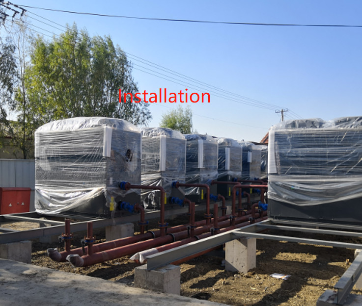 Centralized Air Source Heat Pump Underfloor Heating Auto Defrosting