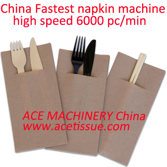 pocket napkin machine to put fork and knife