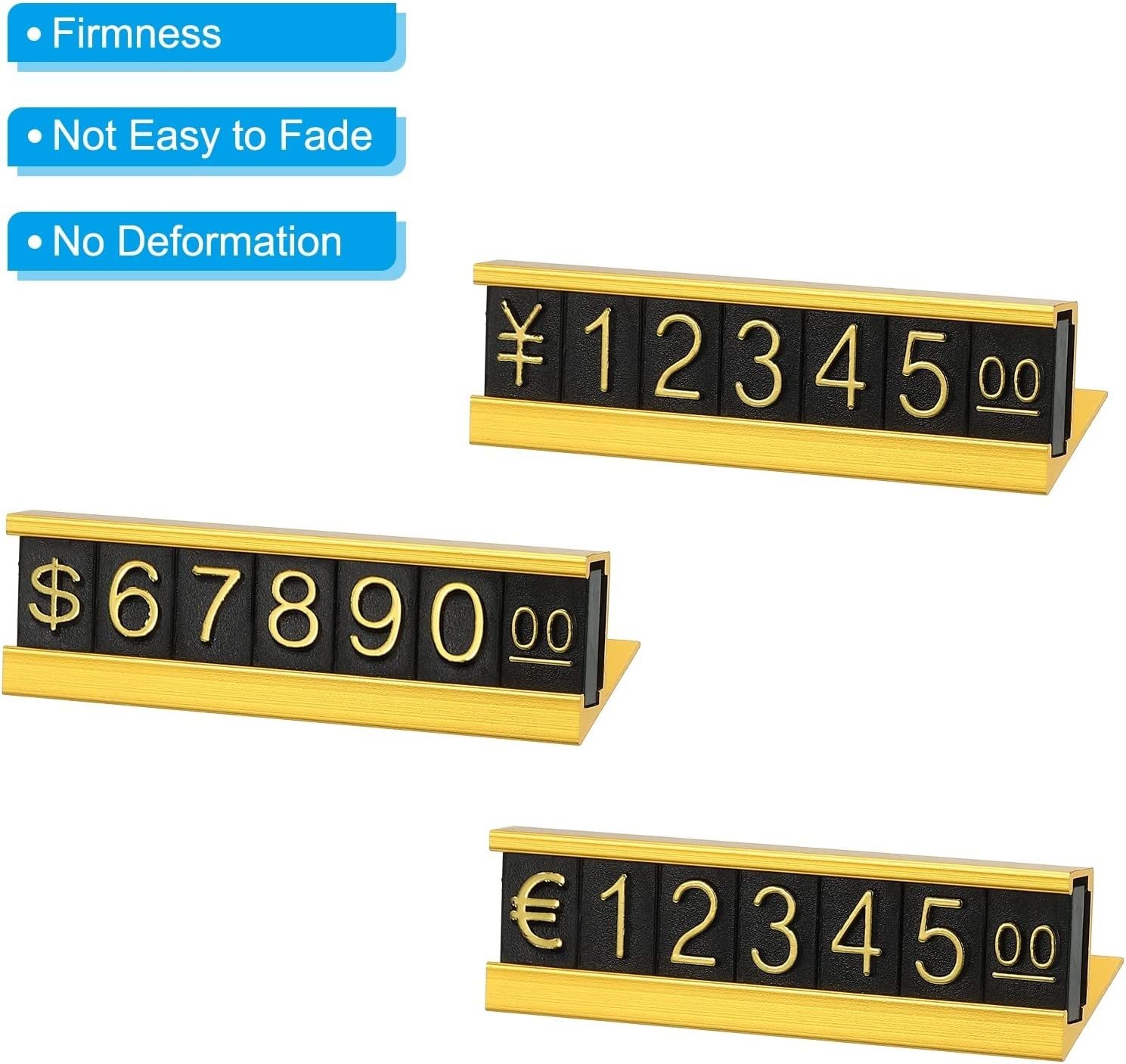 AaL-49-17 S Metal Base Plastic Price Cubes For Watches Jewelry Stores